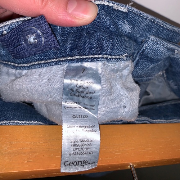 George girls palm tree print cut off shorts - Picture 3 of 3